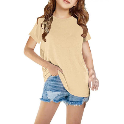 Sakmal Kids Clothes Under $5 For Girls And Boys Beige Daily Life Crew