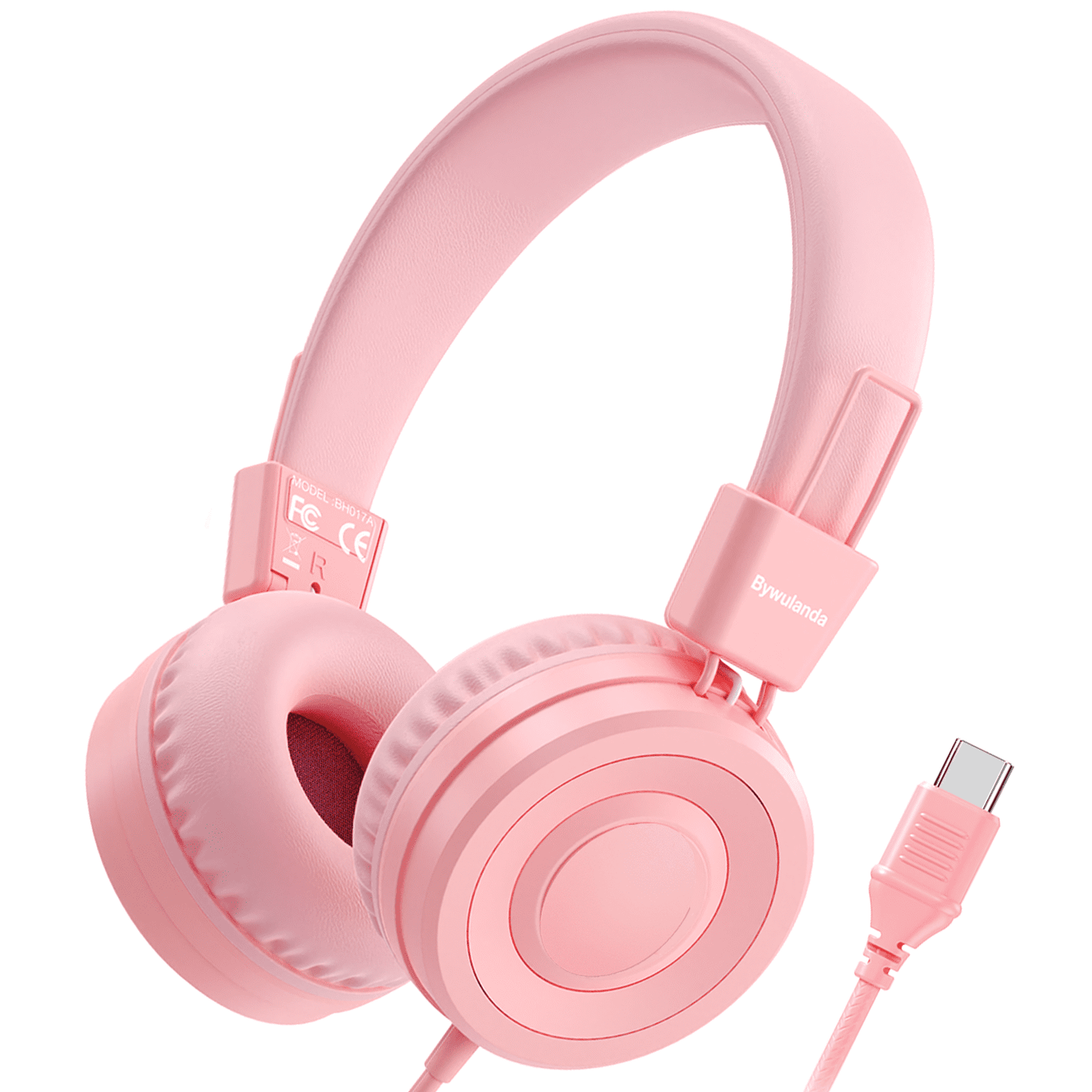 Upgrade USB Type C Kids Headphone for School, 94dB Safe Volume Limited