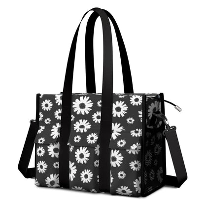 Utility Tote Bag for Women with 11 Pockets, Leopard Teacher Tote with