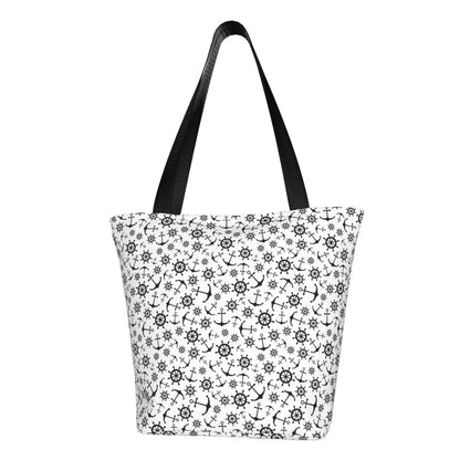 Vsdgher Palm Leaves print Reusable Shopping Grocery Bags for Women Sho