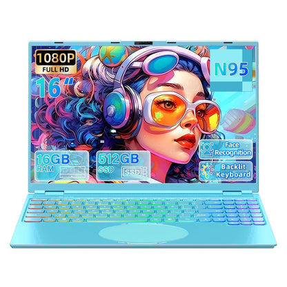 Rumtuk 16" Rose Gold Laptop, DDR4 16GB RAM, 1TB SSD, Win 11 Pro/Office