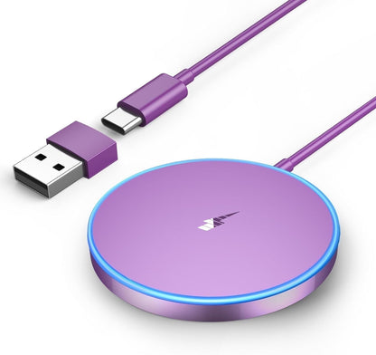 WTUHU Magnetic Wireless Charger 15W Fast Mag-Safe Charging Pad for iPh