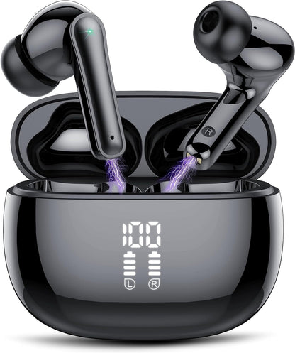 Wireless Ear Buds 48H Playtime Bluetooth Ear Buds Stereo Bluetooth Hea