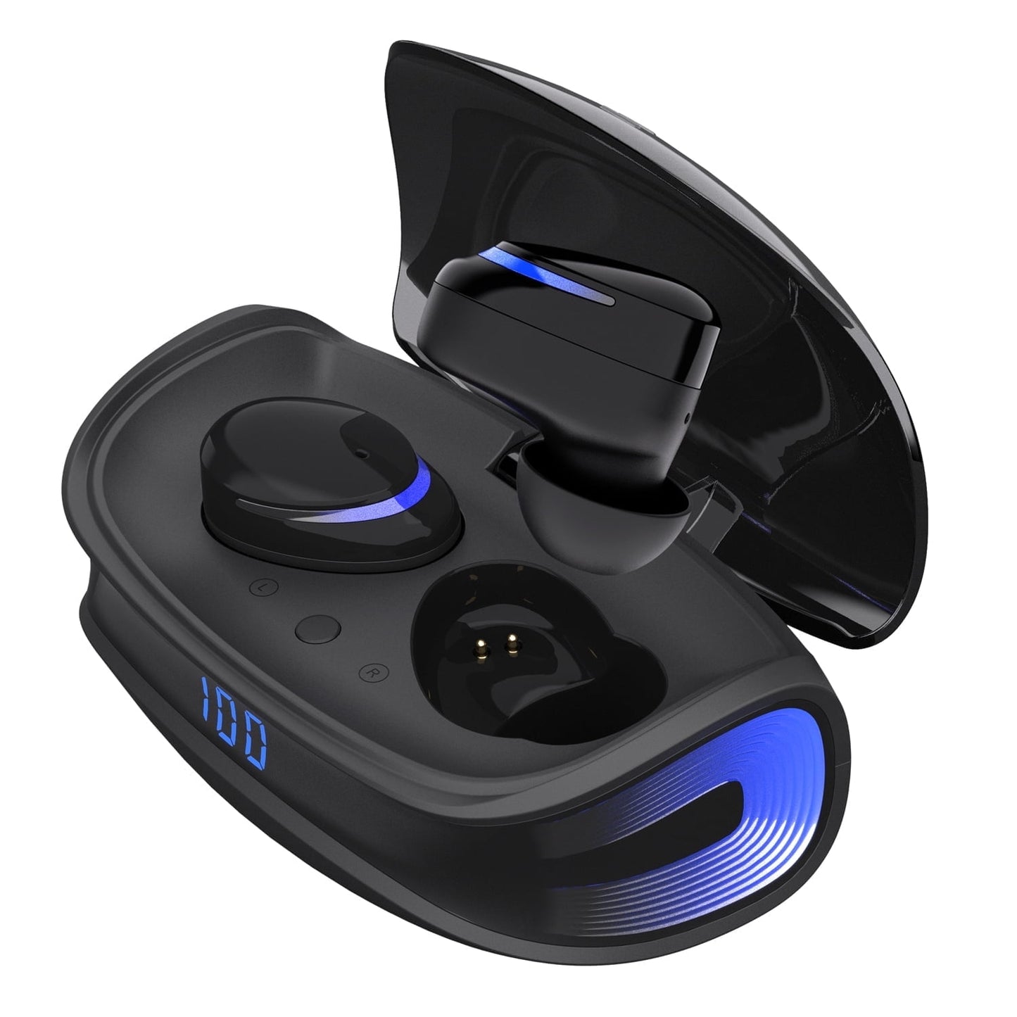Cshidworld Wireless Earbuds, Bluetooth 5.0 Headphones IPX8 Waterproof,