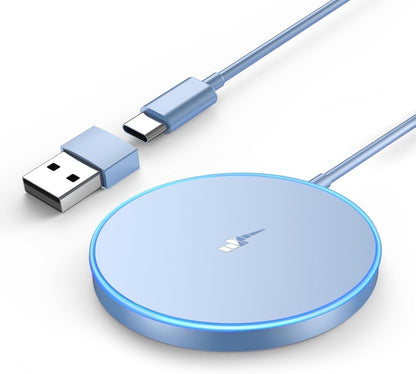 WTUHU Magnetic Wireless Charger 15W Fast Mag-Safe Charging Pad for iPh