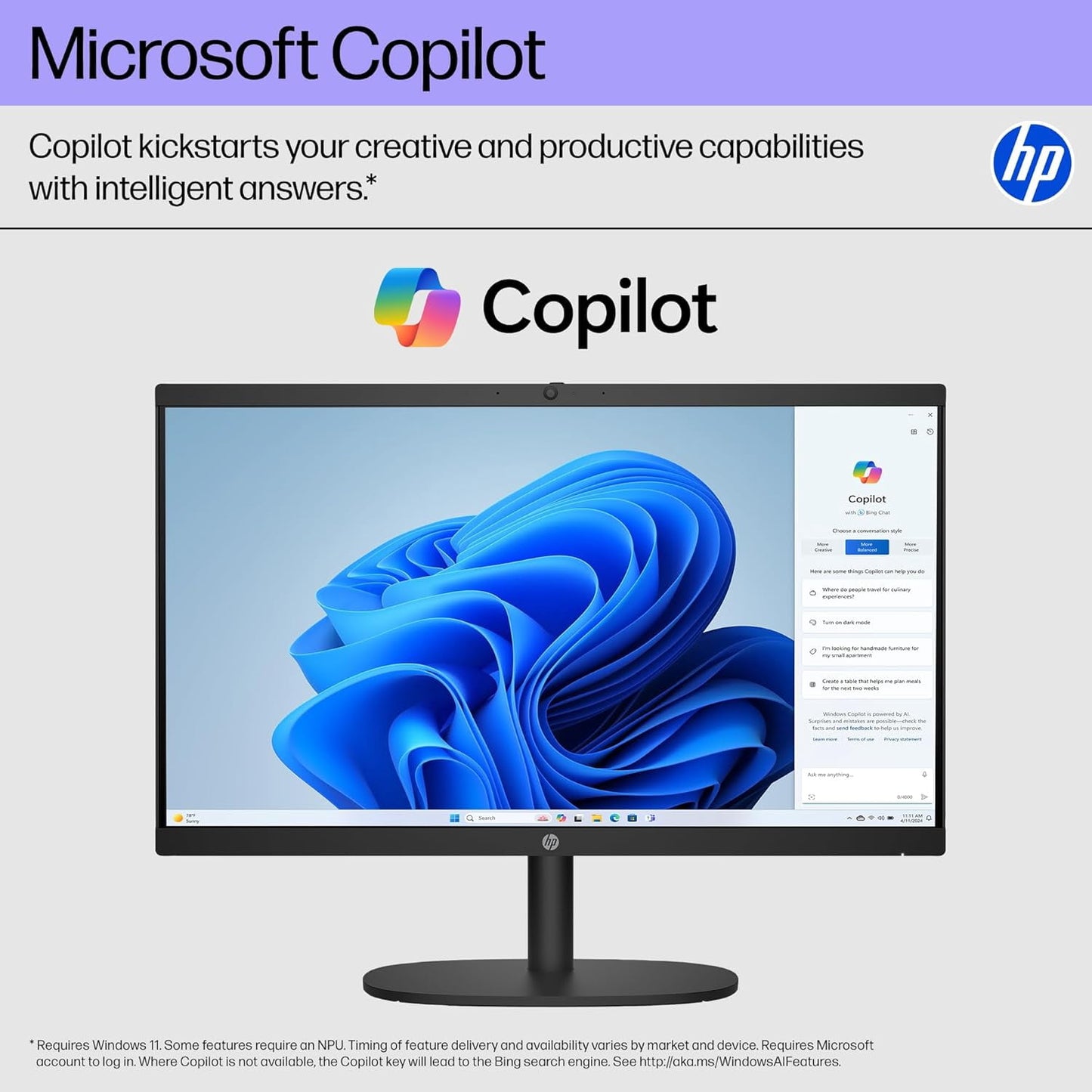 HP Essential 21.5" FHD All-in-One, Intel N-Series N200, 8GB DDR5, 512G