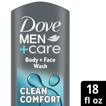 Dove Men+Care Hydrating Gentle Face & Body Wash for Men Clean Comfort