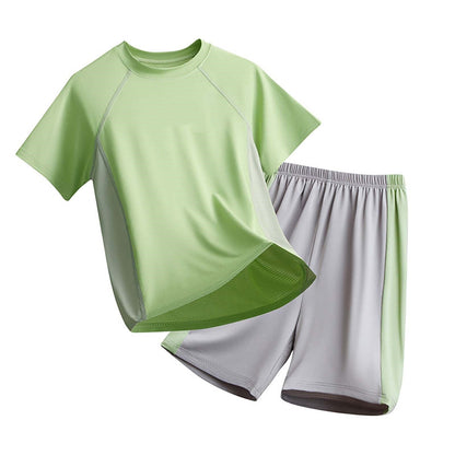 Boy Outfits Kids Cool Comfort Performance 2 Piece Sportswear for Schoo