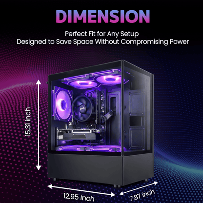 Suevery Gaming PC Desktop, AMD Ryzen 5 3500X, Radeon RX 560, 16GB DDR4