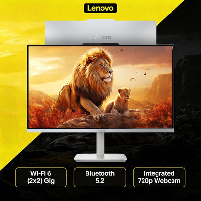 Lenovo All in One Desktop Computer, 23.8" IPS FHD Display, Intel N100