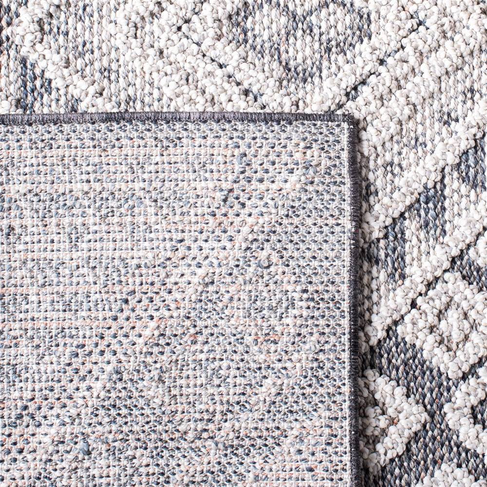 SAFAVIEH Global Dubhan Diamond Indoor/Outdoor Area Rug, Grey/Ivory, 8'