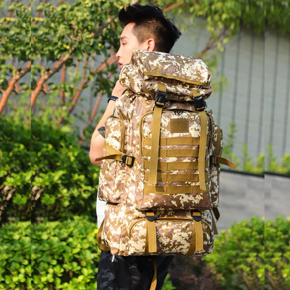80L Travel Hiking Camping Backpack with Rain Cover,Hiking Daypack for