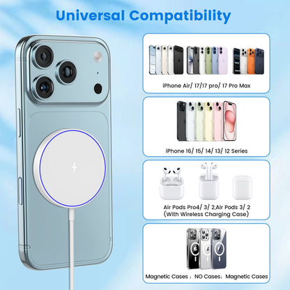 Magnetic Wireless Charger Fast MagSafe Charger for iPhone 17 Pro Max/1