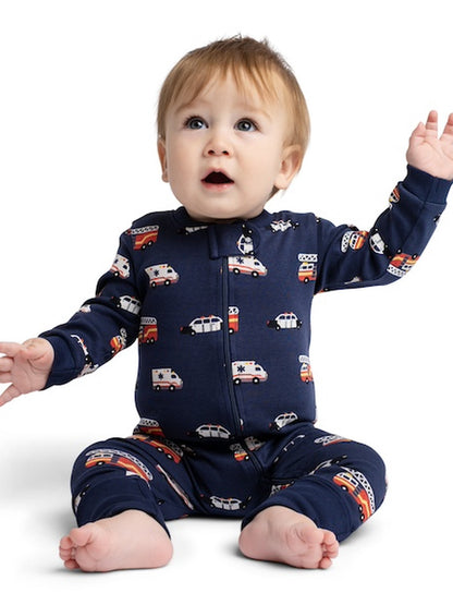 M+A by Monica + Andy, Organic Cotton One-Piece Coverall, Sizes Newborn