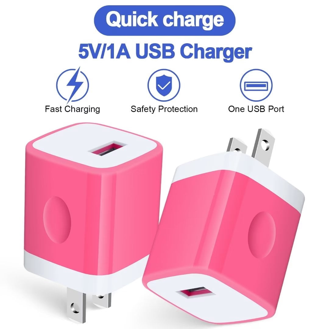 Charging Block,Type C Charger Block Fast Charging HopePow 3PCS 1A/5V U