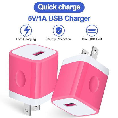 Charging Block,Type C Charger Block Fast Charging HopePow 3PCS 1A/5V U
