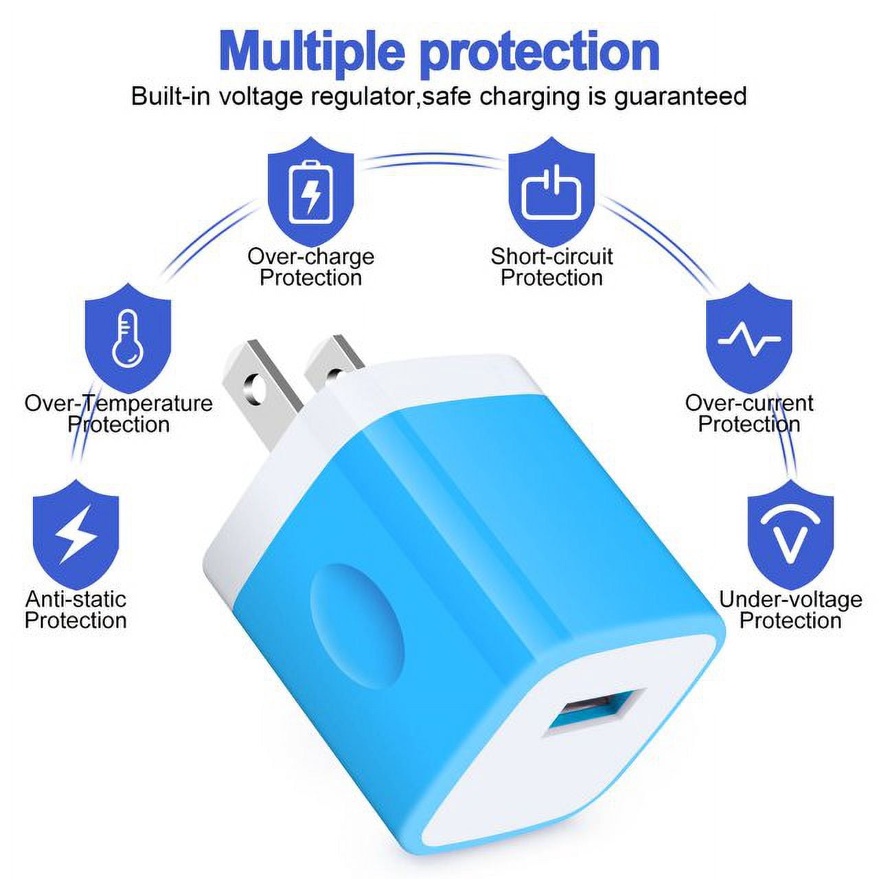 Charging Block,Type C Charger Block Fast Charging HopePow 3PCS 1A/5V U