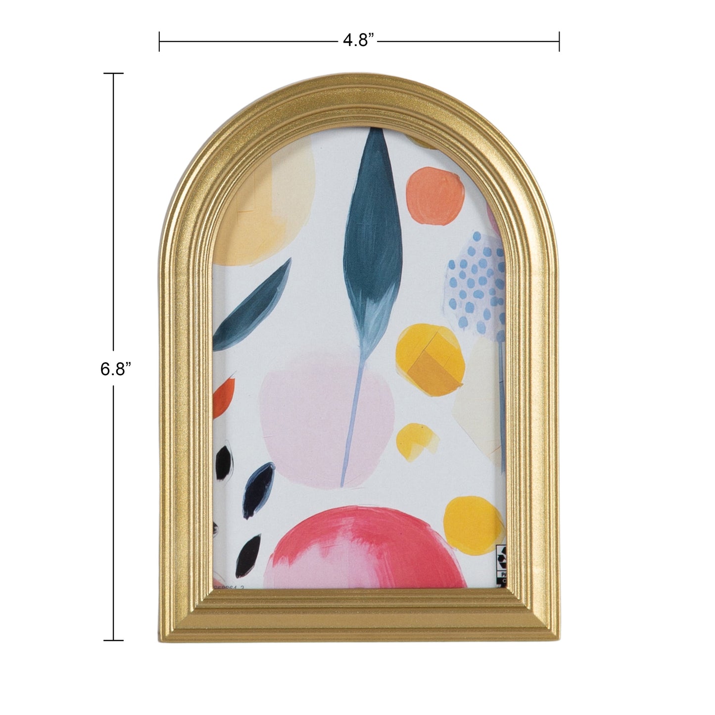 (3 pack) DesignOvation 4x6 Arch Gold Decorative Tabletop Picture Frame
