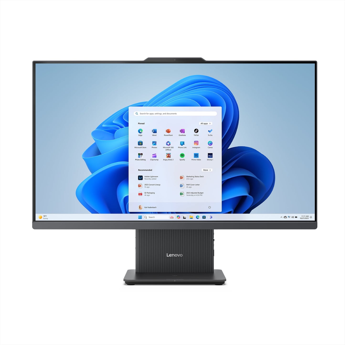 Lenovo IdeaCentre 27" FHD Non-Touch All-In-One Windows Desktop Core i5