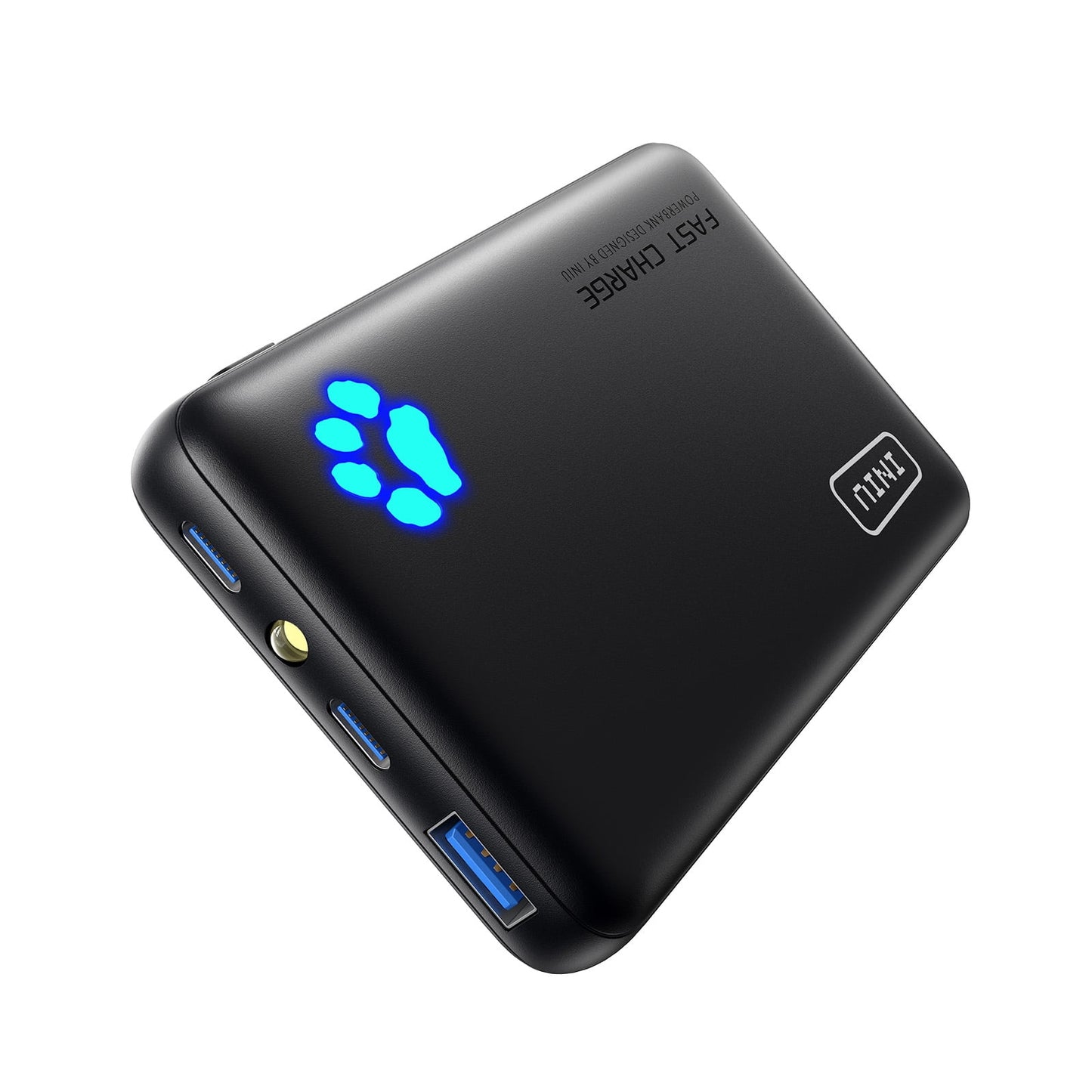 INIU PowerPaw 10K Power Bank, Slimmest 10,000mAh PD 22.5W Fast Chargin