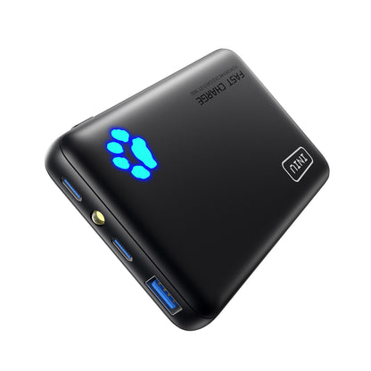 INIU PowerPaw 10K Power Bank, Slimmest 10,000mAh PD 22.5W Fast Chargin