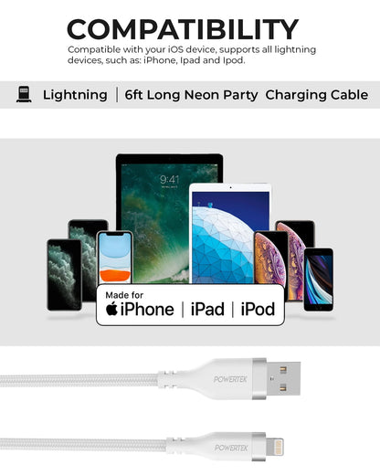Liquipel Powertek iPad & iPhone Lightning Charger Cable, Fast Charging