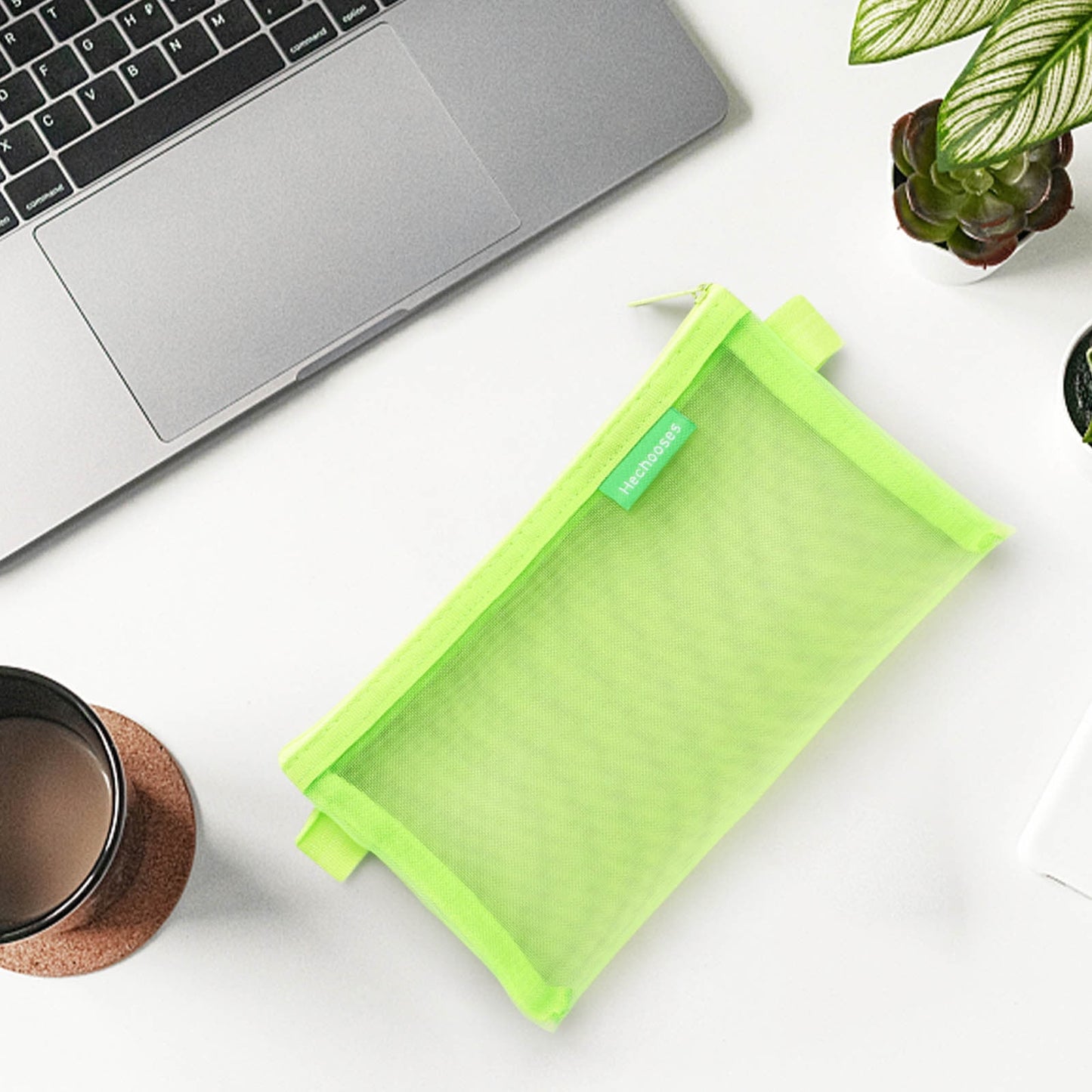 Clear Mesh Zipper Pouch,Organizer Bags,Waterproof,Plastic Zip File Doc