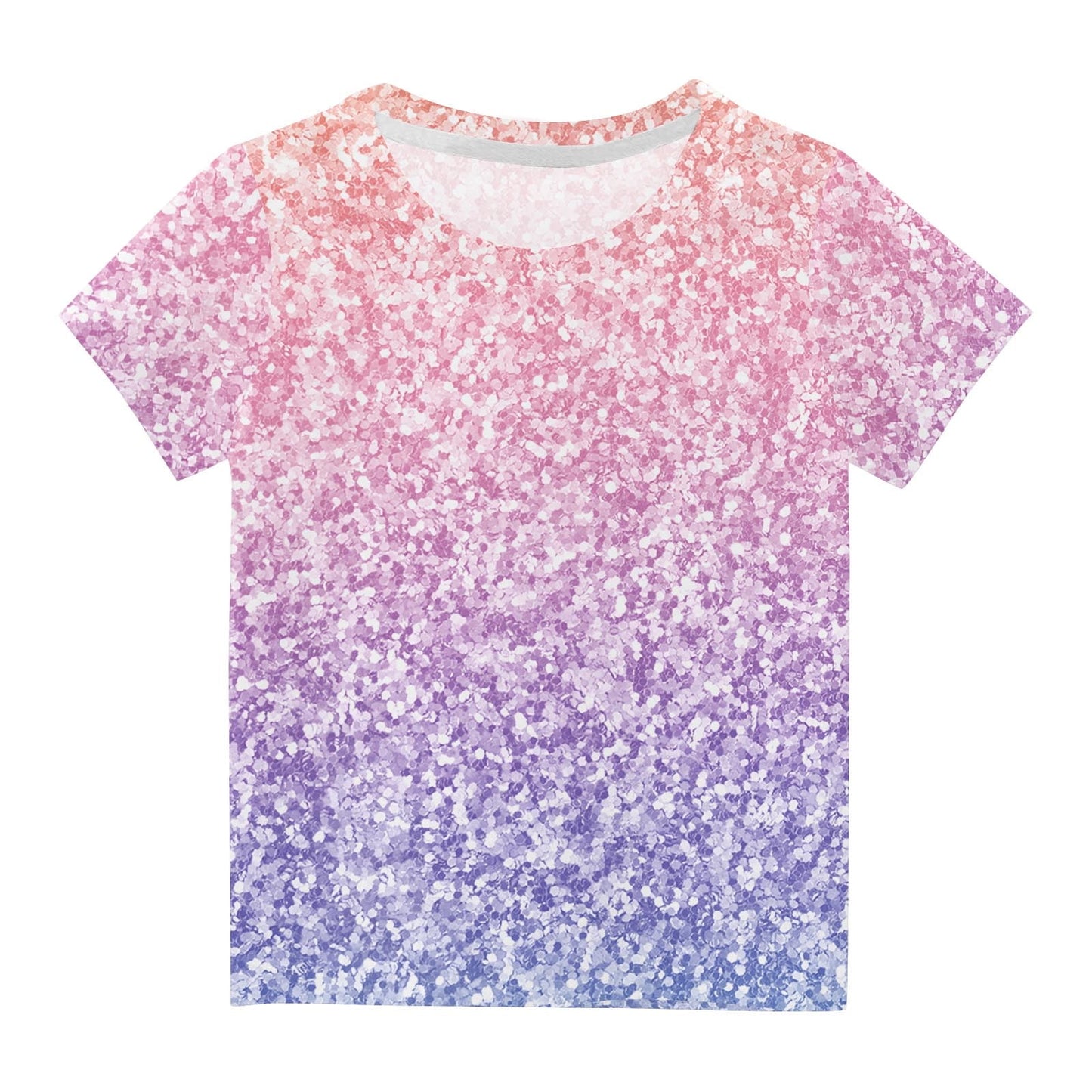 Sparkle Print Kids T-Shirt | Soft Crew Neck Short Sleeve Summer Top fo