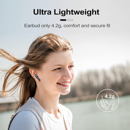 Wireless Ear Buds 48H Playtime Bluetooth Ear Buds Stereo Bluetooth Hea