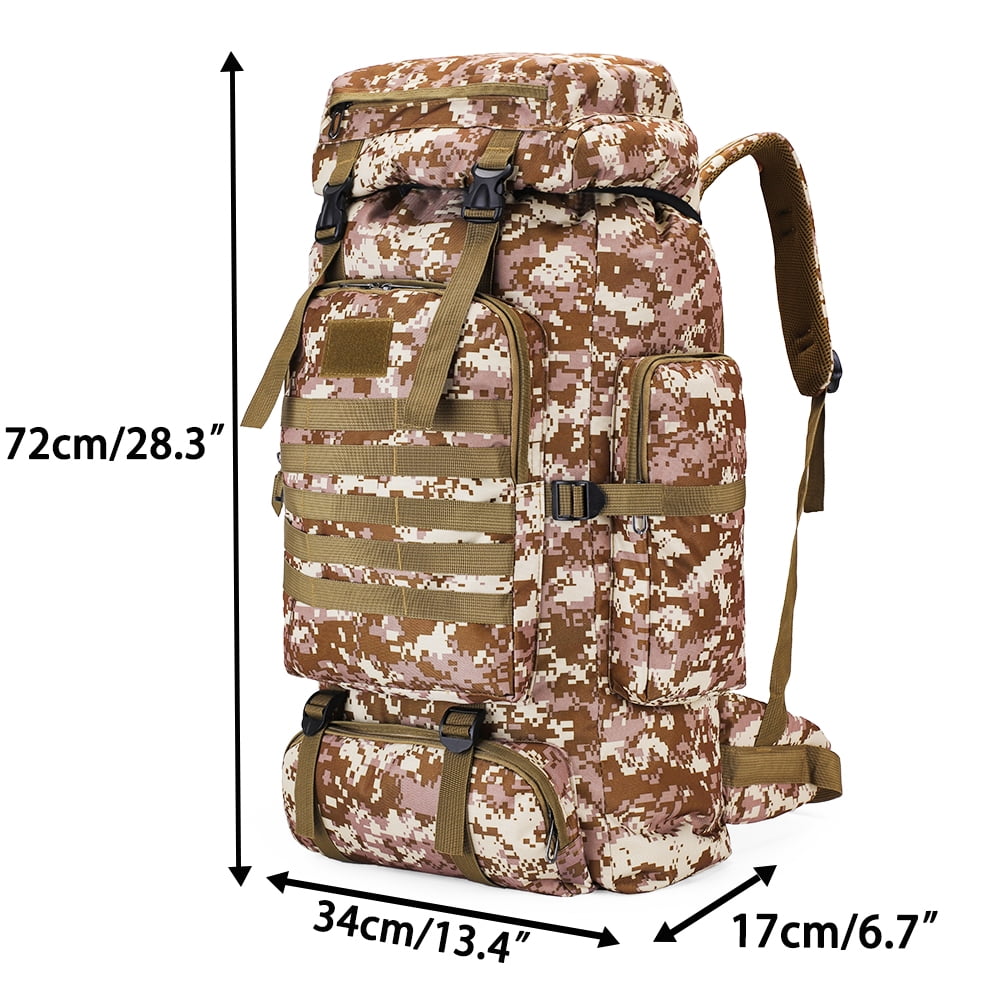 80L Travel Hiking Camping Backpack with Rain Cover,Hiking Daypack for