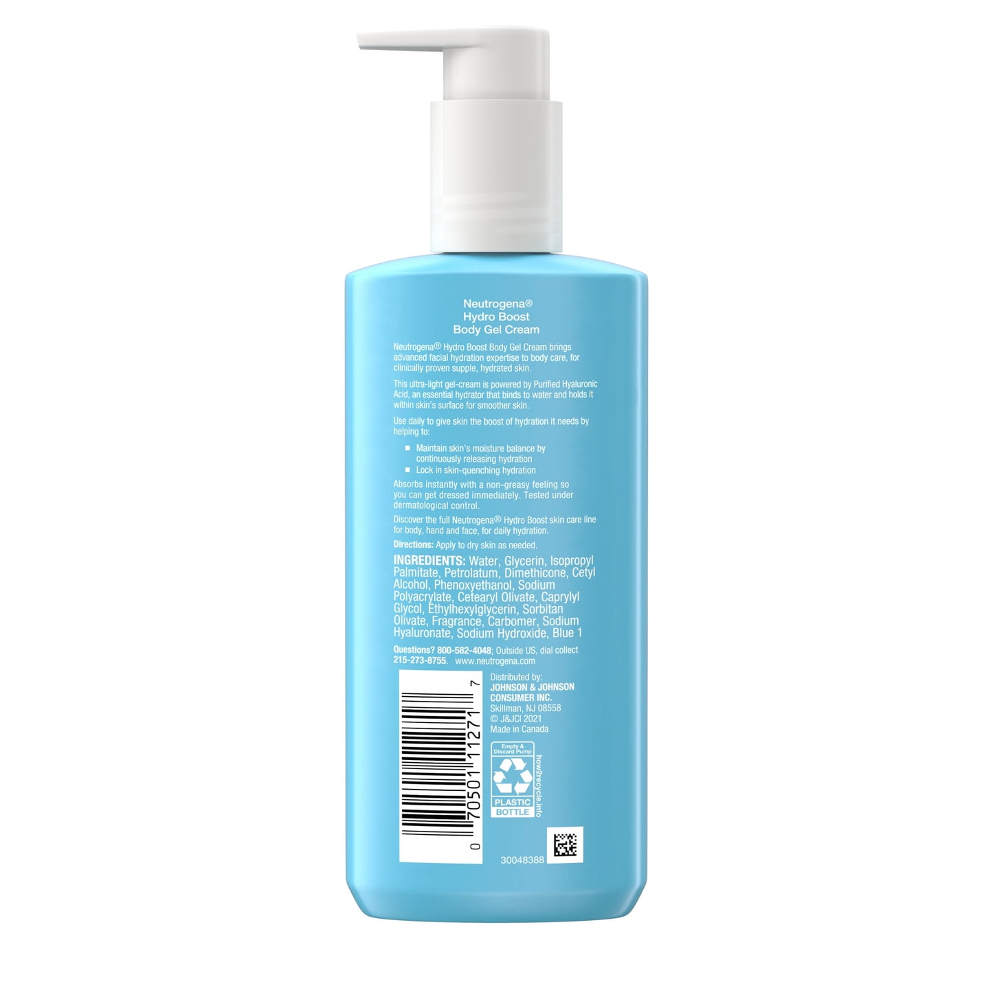 Neutrogena Hydro Boost Body Gel Cream with Hyaluronic Acid, 8.5 oz