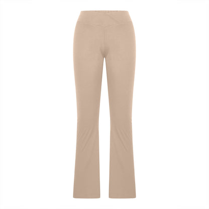 QATAINLAV Women's Flare Yoga Pants Casual V Crossover High Waisted Wor