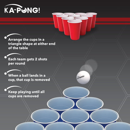 EastPoint Sports Ka-Pong Plastic Cup Party Game Set - 22 Plastic Cups