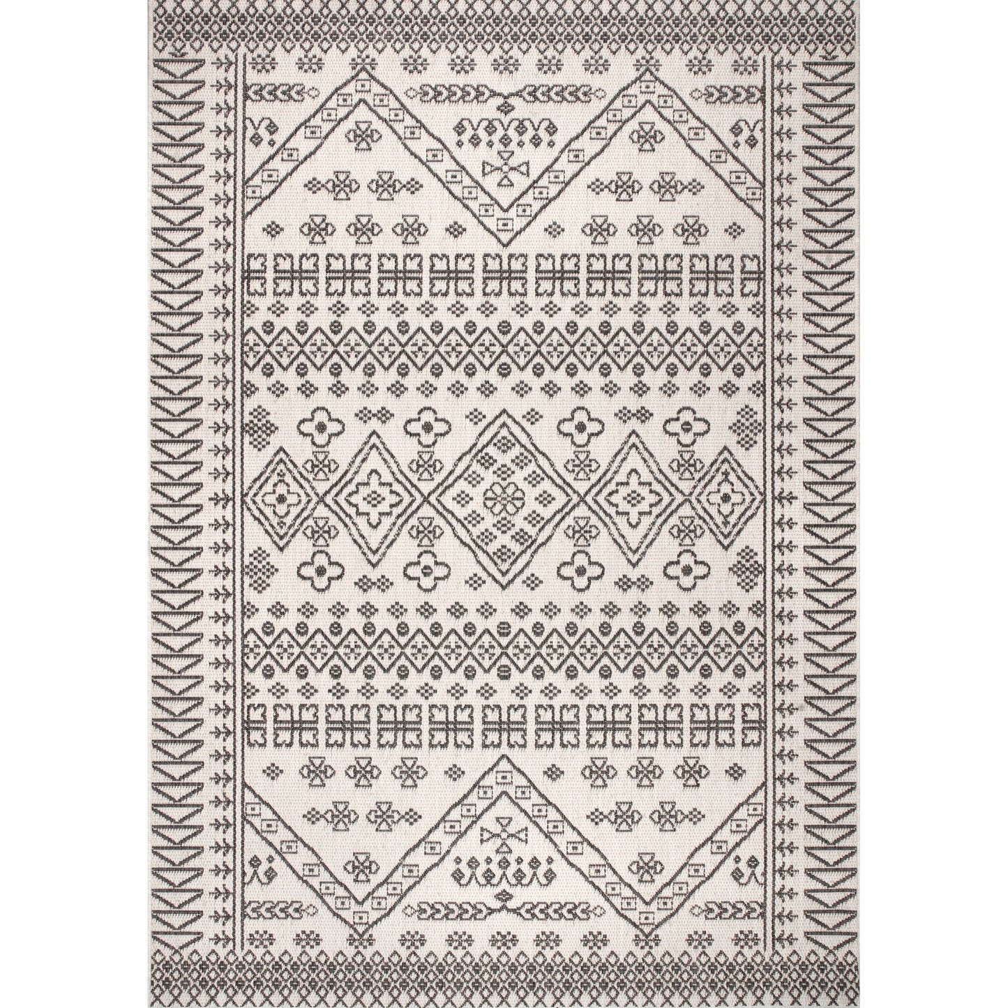 nuLOOM Kandace Tribal Indoor/Outdoor Runner Rug, 2' x 10', Blue