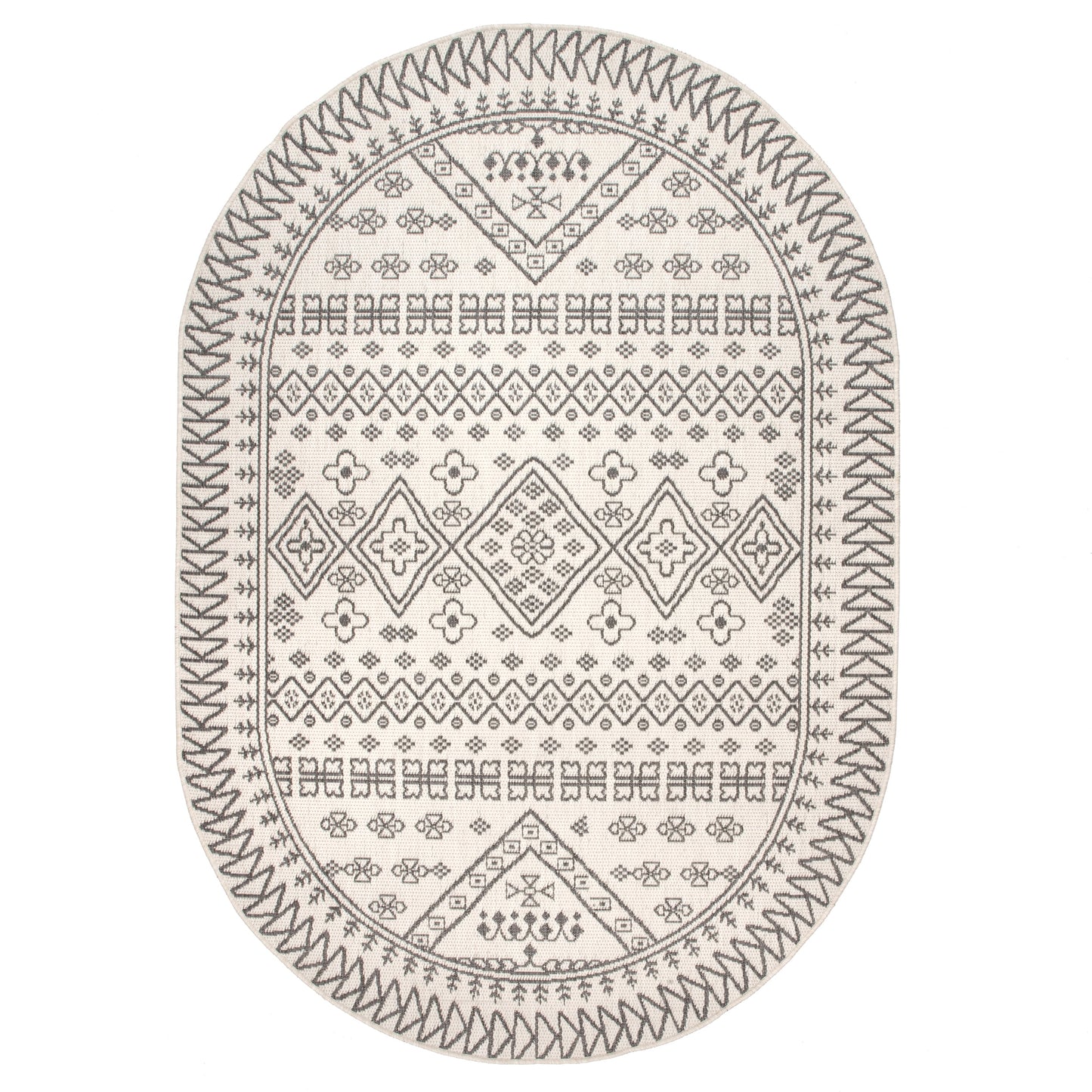 nuLOOM Kandace Tribal Indoor/Outdoor Runner Rug, 2' x 10', Blue
