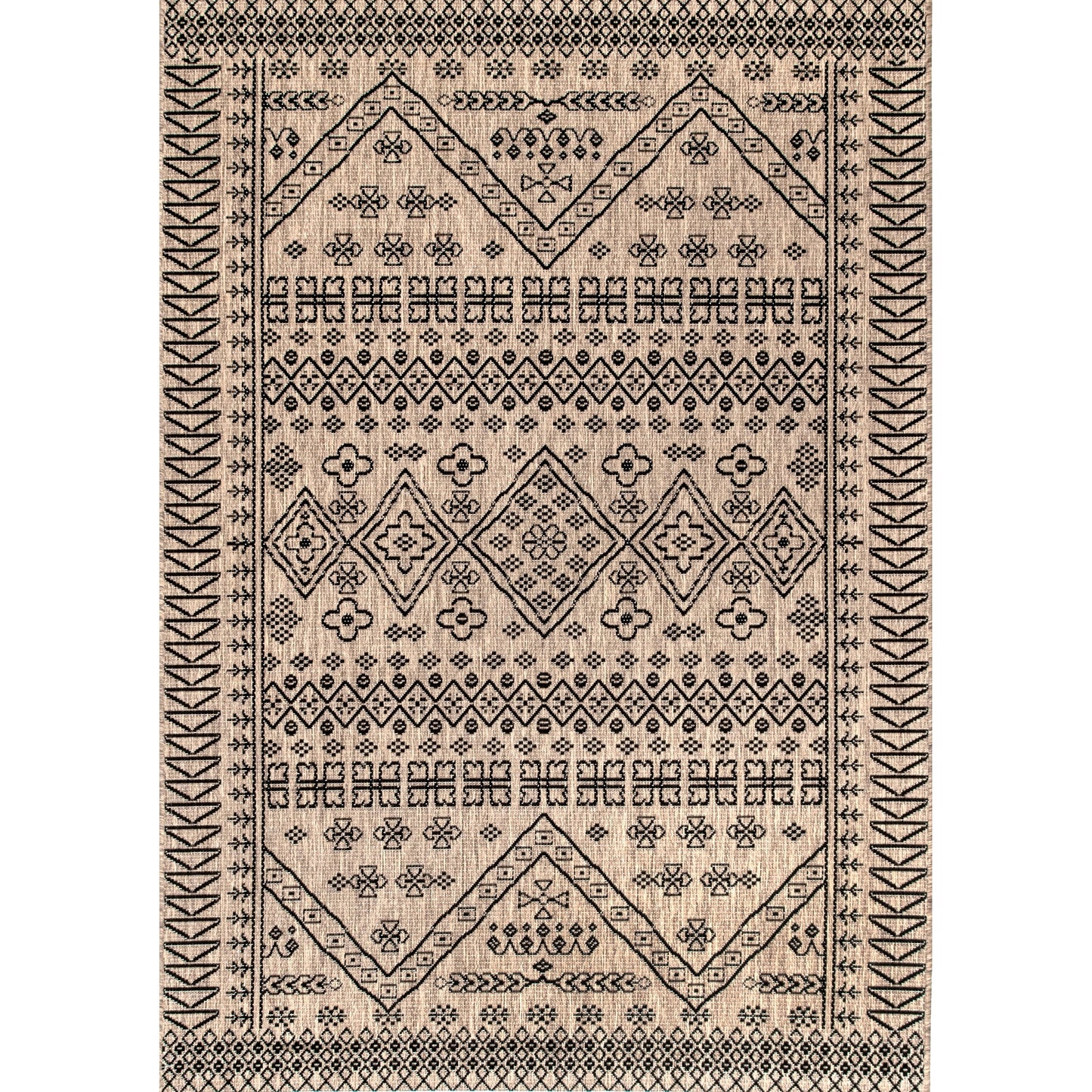 nuLOOM Kandace Tribal Indoor/Outdoor Runner Rug, 2' x 10', Blue