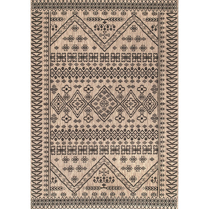 nuLOOM Kandace Tribal Indoor/Outdoor Runner Rug, 2' x 10', Blue