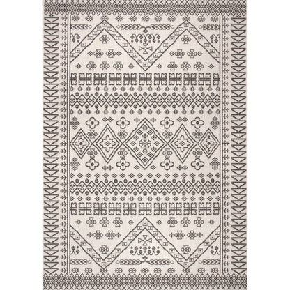 nuLOOM Kandace Tribal Indoor/Outdoor Runner Rug, 2' x 10', Blue
