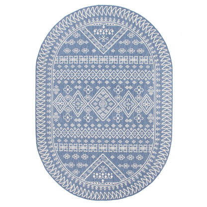 nuLOOM Kandace Tribal Indoor/Outdoor Runner Rug, 2' x 10', Blue