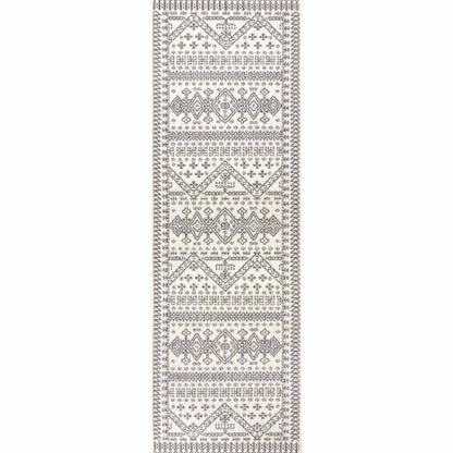 nuLOOM Kandace Tribal Indoor/Outdoor Runner Rug, 2' x 10', Blue
